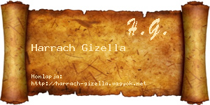 Harrach Gizella névjegykártya